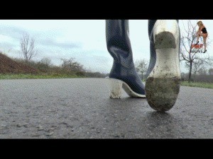 Sunday Walk With New Heeled Wellies