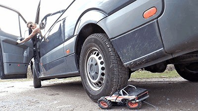 His Precious Cars Under My Car