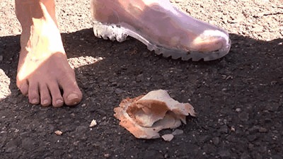 Sweat-soaked Toast In See-through Rubber Boots